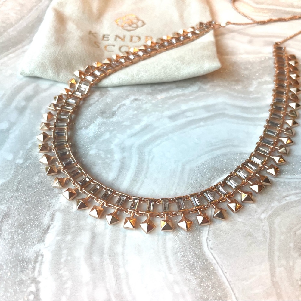KS Oscar Choker Necklace in Rose Gold and Smoke | Kendra Scott